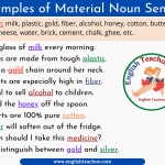 10 Examples of Material Noun In A Sentence