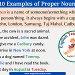 10 Examples of Proper Noun In A Sentences