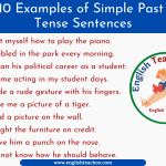 10 Examples of Simple Past Tense Sentences