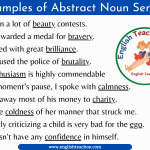 50 Examples of Abstract Noun Sentences