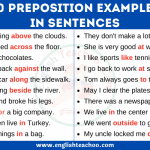 50 Preposition Examples In Sentences