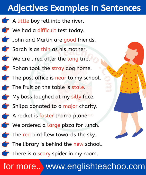 Adjective Examples In Sentences