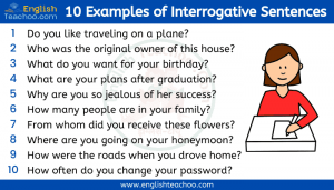 What Are 10 Examples of Interrogative Sentences