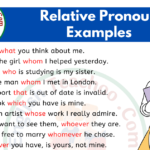 20 Examples of Relative Pronouns In Sentences