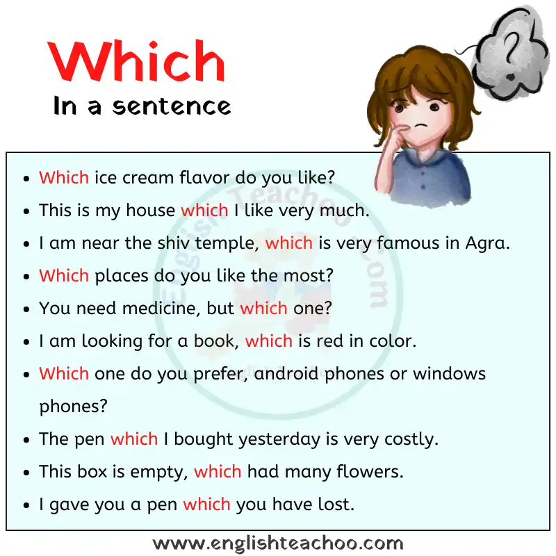 Examples of Which in a sentence example