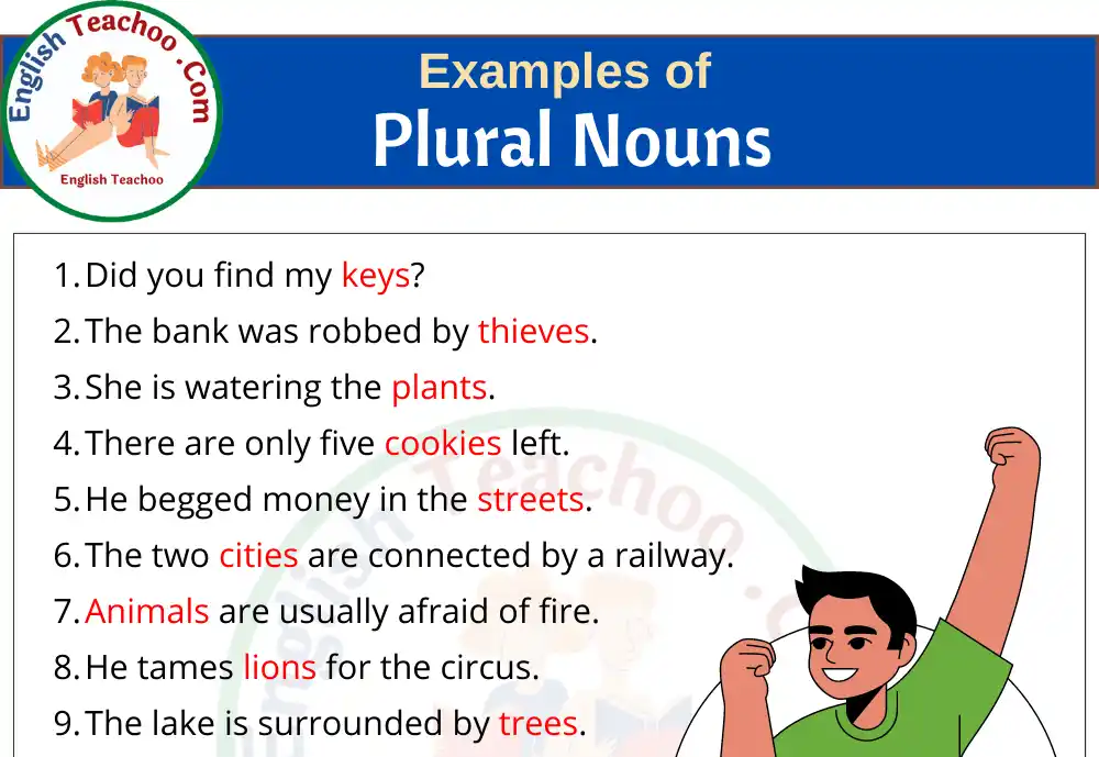 20 Examples of Plural Nouns Sentences