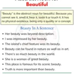 abstract noun for Beautiful