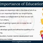 10 lines on the Importance of Education